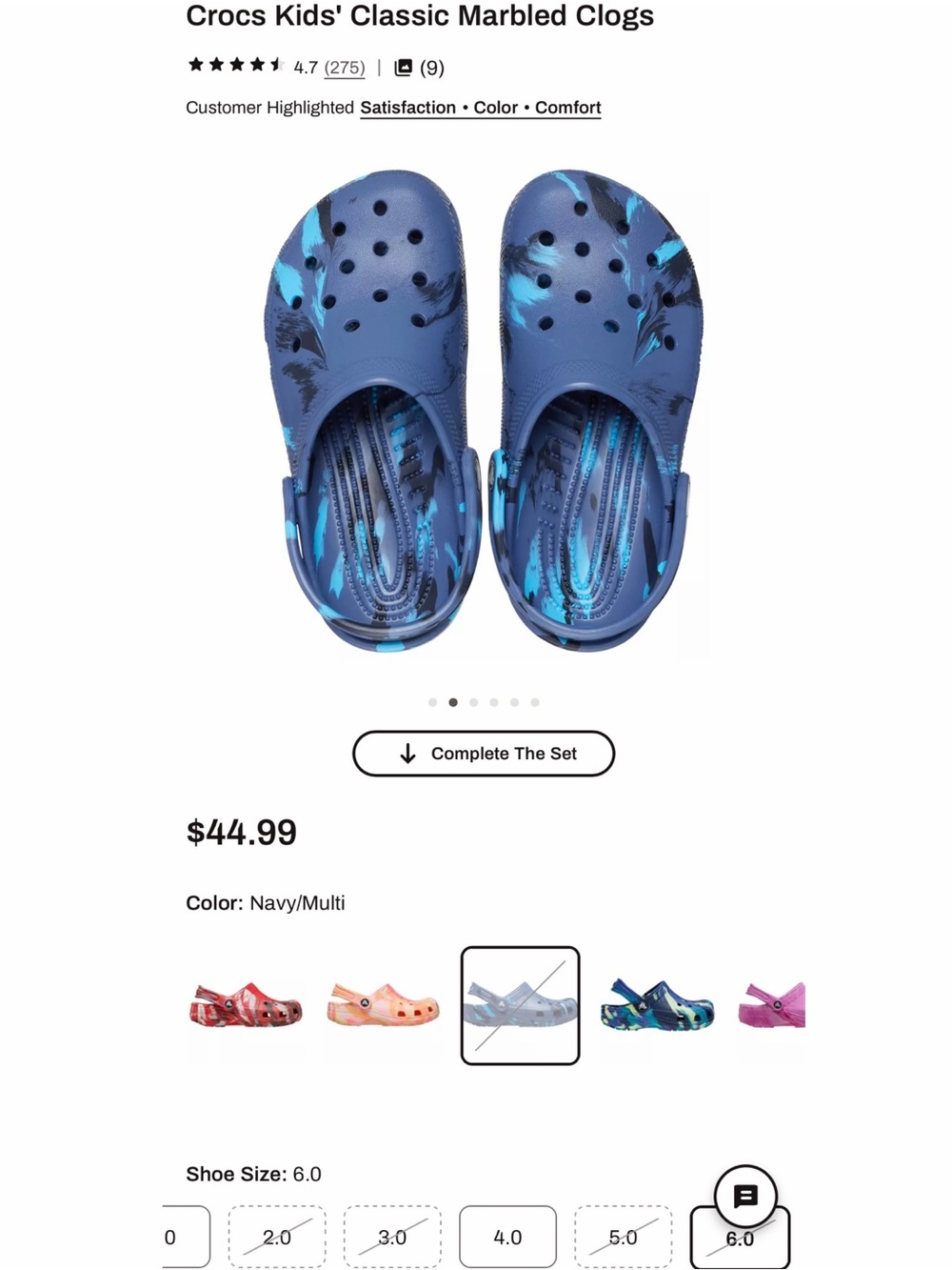 Crocs Classic Marbled Clogs - Picture 10 of 10